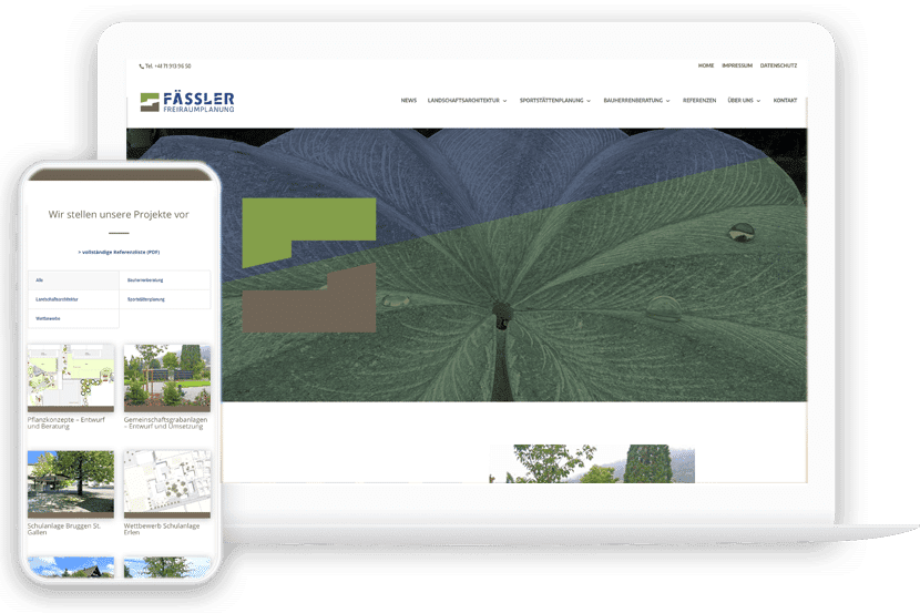 SEO-Konzept für Fässler Freiraumplanung